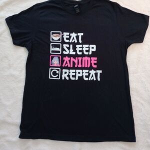 Black Anime Graphic T-Shirt